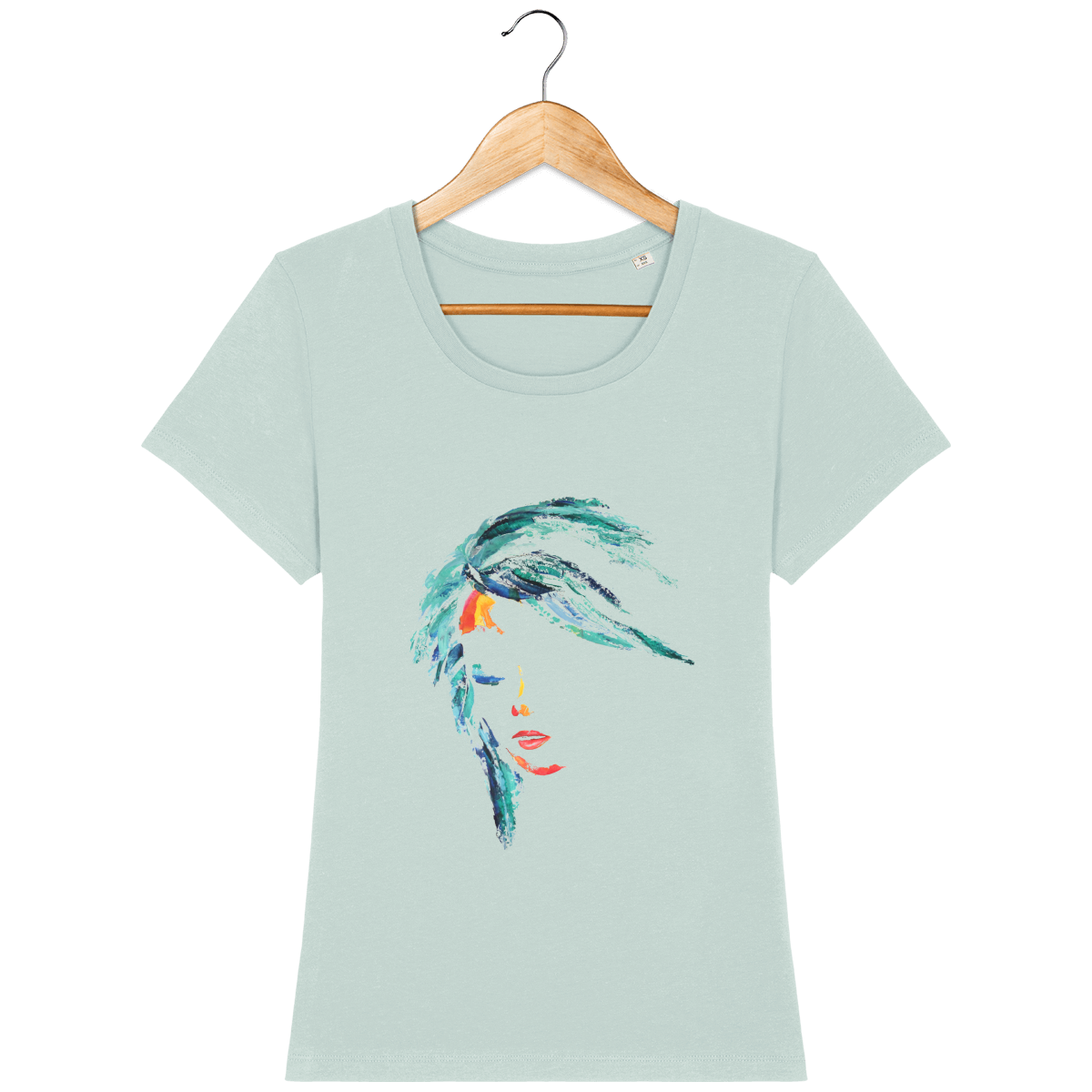 T-shirt au motif inspiré de peintures personnelles