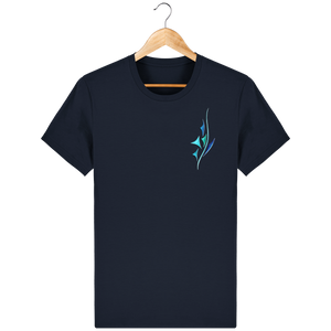 T-Shirt essentiel bleu au design bleu et turquoise