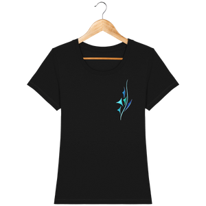 T-shirt coton bio confortable design turquoise