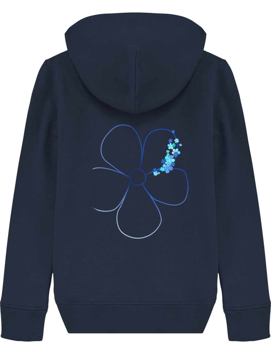 Sweat enfant en coton bio et polyester recyclé - doux et confortable  - dos