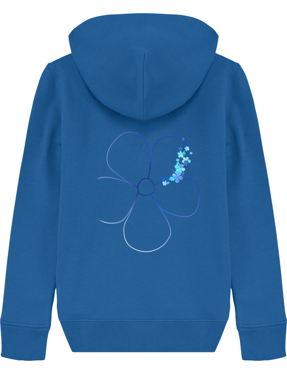 Sweat enfant en coton bio et polyester recyclé - doux et confortable - dos