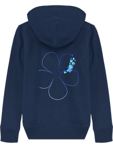 Sweat enfant en coton bio et polyester recyclé - doux et confortable - dos