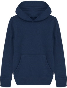 Sweat enfant bleu en coton bio et polyester recyclé - doux et confortable  