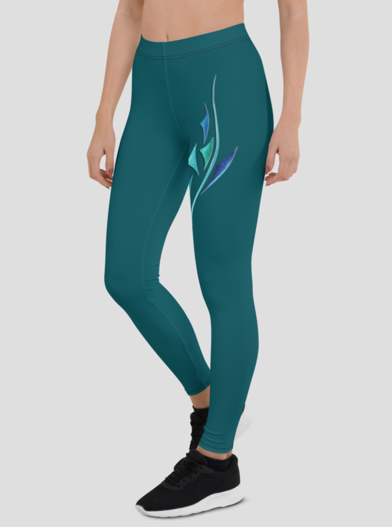 legging vert souple et confortable au design original