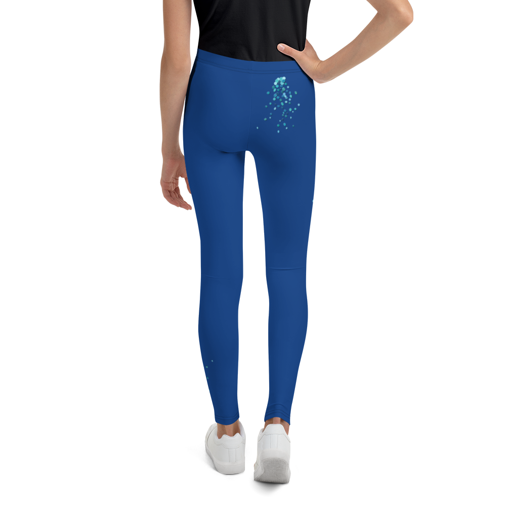 Legging enfant bleu - doux et confortable  - design pep - dos