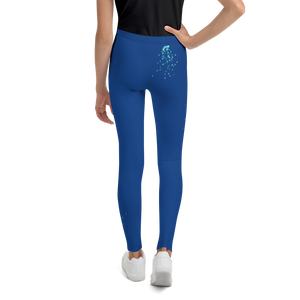 Legging enfant bleu - doux et confortable  - design pep - dos