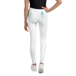 Legging enfant blanc - doux et confortable  - design pep - dos