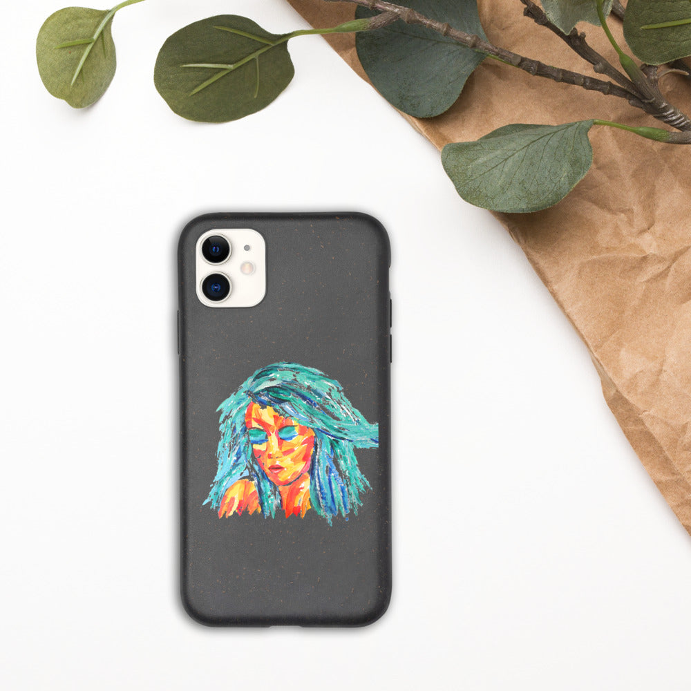 coque i-phone écolo et biodégradable - motif haut en couleurs