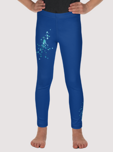 Legging enfant bleu - doux et confortable  - design pep 