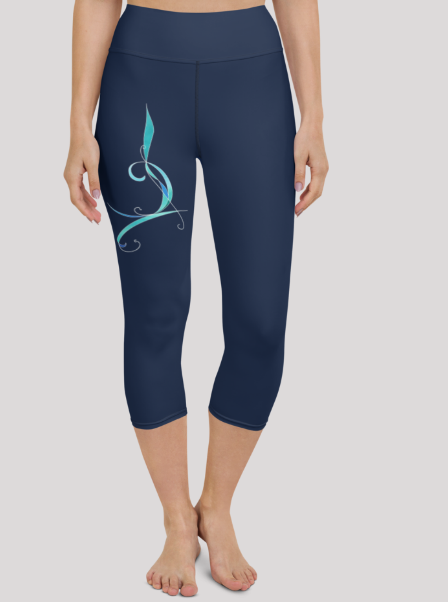 Legging de Yoga court Sangha Navy