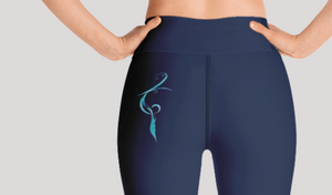 Legging de Yoga court Sangha Navy