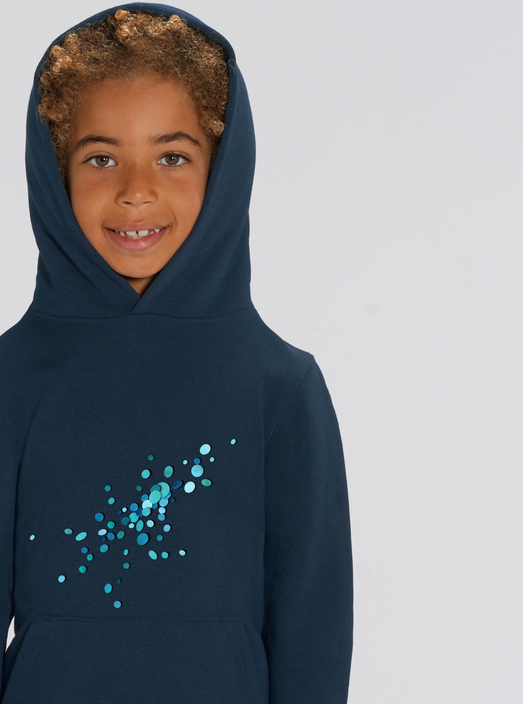 Sweat enfant en coton bio et polyester recyclé - doux et confortable  