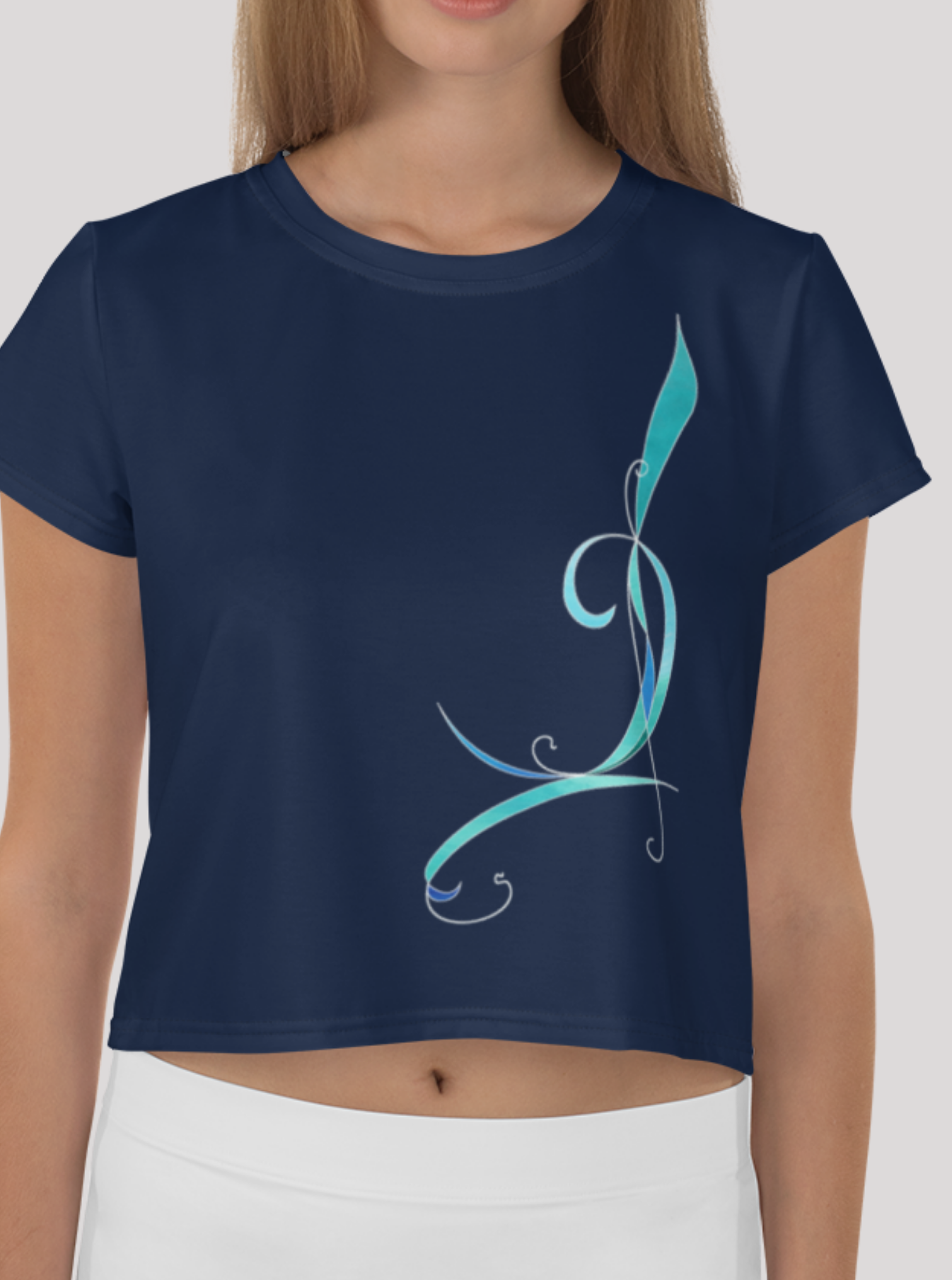 T-shirt Crop-top Sangha Navy